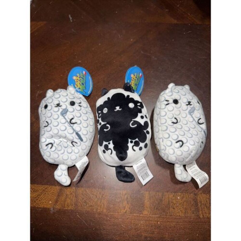Cats vs Pickles Lot of 3 Beanie Bean Bag Stuffed Plush Collectible Toys 4"